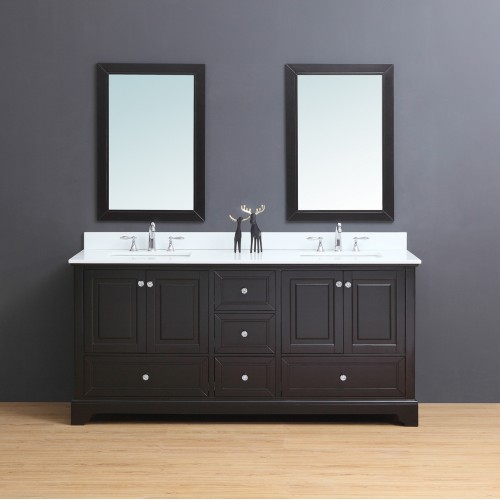 Dalia Floor Mount 72” Double Sink Vanity Freestanding Bathroom Vanities Toronto Canada 5427