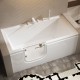 Pacifica 60&quot; Walk-in Corner Acrylic Tub