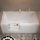 Pacifica 60" Walk-in Corner Acrylic Tub