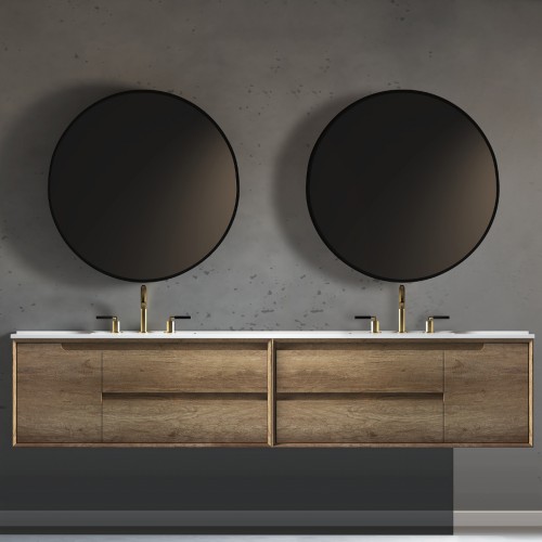 Ashley Wall Hung 91" Double Sink Vanity