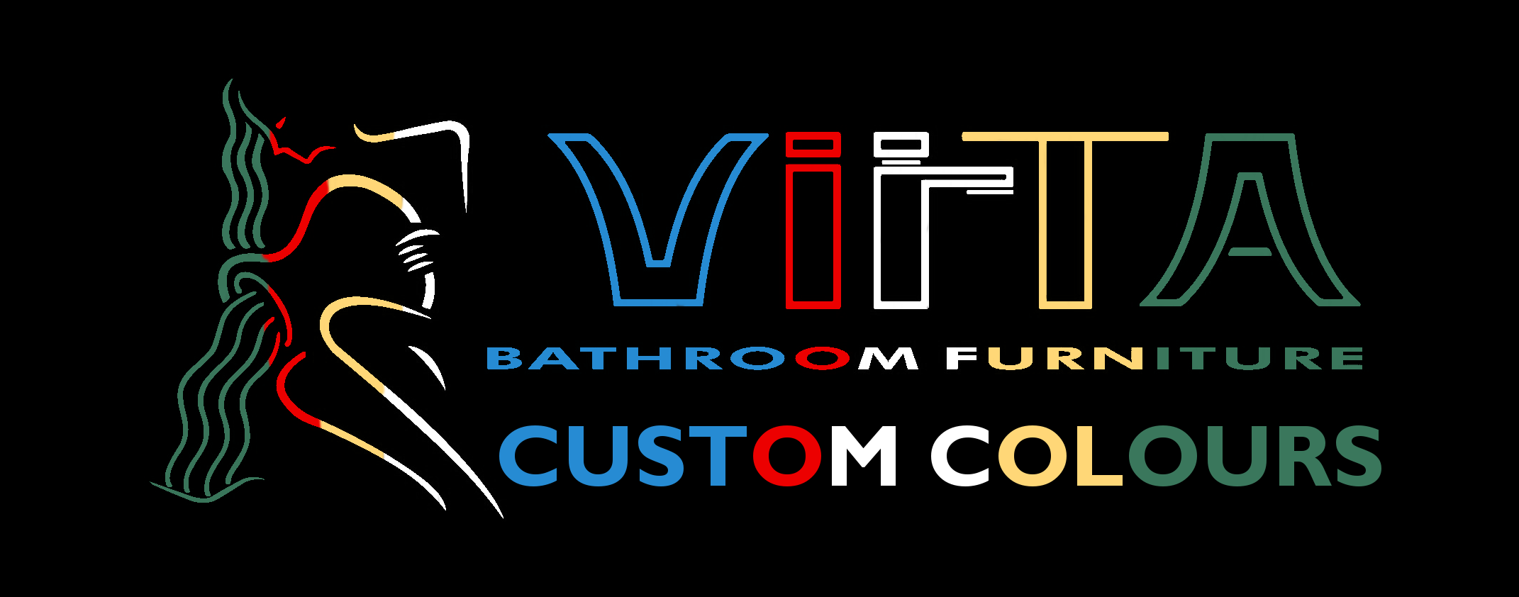 custom color virta logo black background